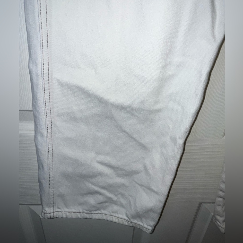 Reformation Women's White Straight Leg Pants - Picture 2 of 8